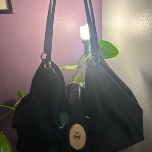 Classic Authentic Coach Black Shoulder Bag